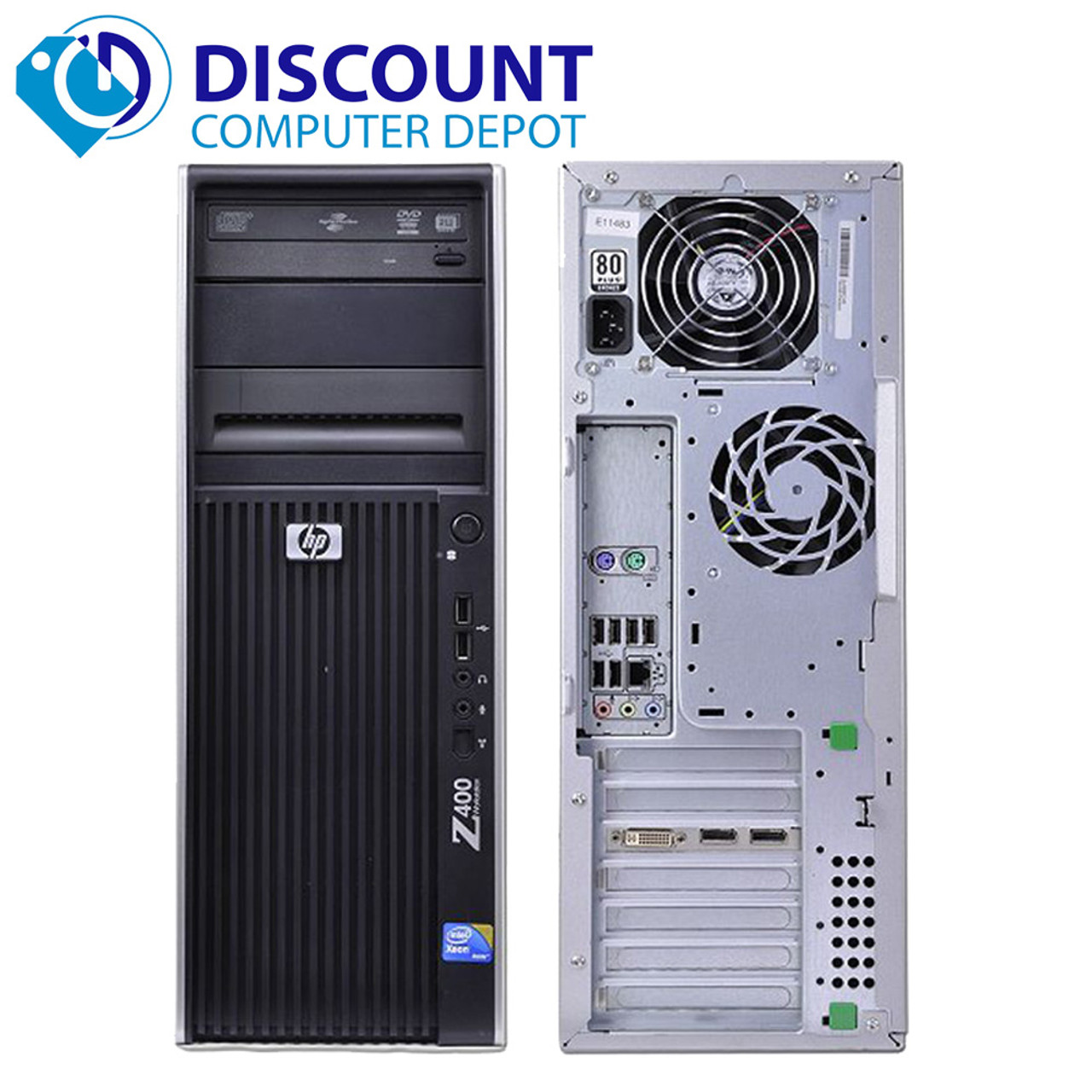 HP Z400 Workstation Desktop Computer PC Intel Xeon 2.53GHZ 8GB 1TB Windows  10 Pro with Dedicated Graphics and WIFI